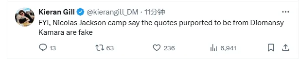 开云体育网址-跟队：切尔西前锋杰克逊团队辟谣，所谓经纪人的发言是假的